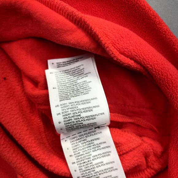 ADIDAS Men's Full Zip Jacket Size XL Cozy Fleece Red Athleisure Sports - Picture 8 of 14